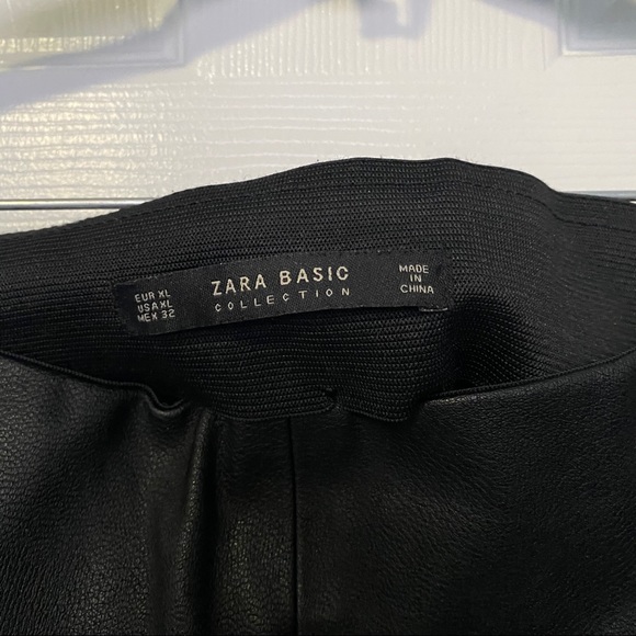 Zara basic collection faux leather pants - Picture 3 of 3